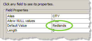 默认值为 Redlands
